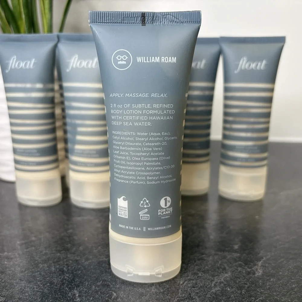 NEW William Roam FLOAT Sea Water Body Lotion 2 oz Lot Of 6